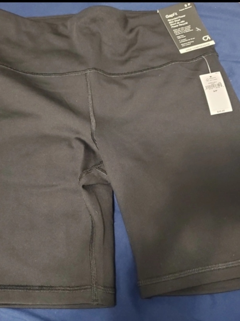 BNWT GAP Black High-Rise Bike Shorts